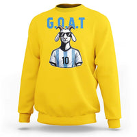 The Goat Of Soccer Number Ten Sweatshirt Gift For Fans