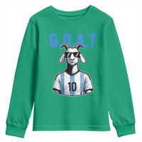 The Goat Of Soccer Number Ten Youth Sweatshirt Gift For Fans