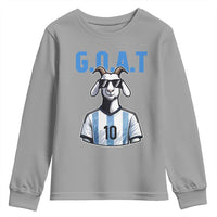 The Goat Of Soccer Number Ten Youth Sweatshirt Gift For Fans