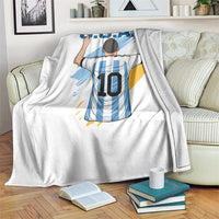 Legendary Number 10 Throw Blanket Goat Of Soccer Gift For Fans