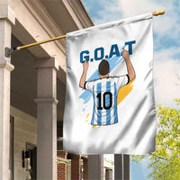 Legendary Number 10 Garden Flag Goat Of Soccer Gift For Fans
