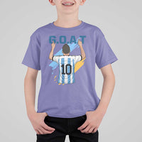 Legendary Number 10 T Shirt For Kid Goat Of Soccer Gift For Fans
