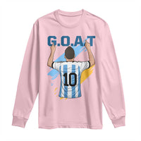 Legendary Number 10 Long Sleeve Shirt Goat Of Soccer Gift For Fans