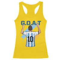 Legendary Number 10 Racerback Tank Top Goat Of Soccer Gift For Fans