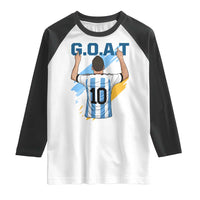 Legendary Number 10 Raglan Shirt Goat Of Soccer Gift For Fans