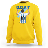 Legendary Number 10 Sweatshirt Goat Of Soccer Gift For Fans