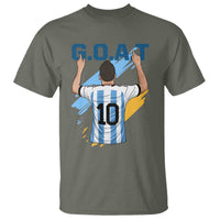 Legendary Number 10 T Shirt Goat Of Soccer Gift For Fans