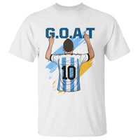 Legendary Number 10 T Shirt Goat Of Soccer Gift For Fans