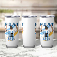 Legendary Number 10 Tumbler Cup Goat Of Soccer Gift For Fans
