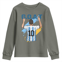 Legendary Number 10 Youth Sweatshirt Goat Of Soccer Gift For Fans