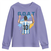 Legendary Number 10 Youth Sweatshirt Goat Of Soccer Gift For Fans