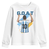 Legendary Number 10 Youth Sweatshirt Goat Of Soccer Gift For Fans