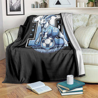 Number Ten The Goat Of Football Fans Throw Blanket Soccer Lover Gift