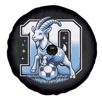 Number Ten The Goat Of Football Fans Spare Tire Cover Soccer Lover Gift