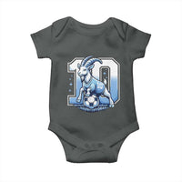 Number Ten The Goat Of Football Fans Baby Onesie Soccer Lover Gift