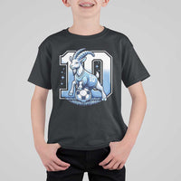 Number Ten The Goat Of Football Fans T Shirt For Kid Soccer Lover Gift