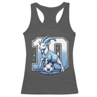 Number Ten The Goat Of Football Fans Racerback Tank Top Soccer Lover Gift