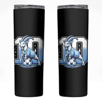 Number Ten The Goat Of Football Fans Skinny Tumbler Soccer Lover Gift