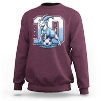 Number Ten The Goat Of Football Fans Sweatshirt Soccer Lover Gift