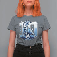 Number Ten The Goat Of Football Fans T Shirt For Women Soccer Lover Gift