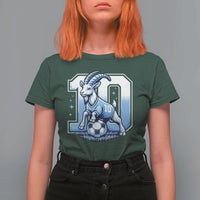 Number Ten The Goat Of Football Fans T Shirt For Women Soccer Lover Gift