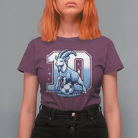 Number Ten The Goat Of Football Fans T Shirt For Women Soccer Lover Gift
