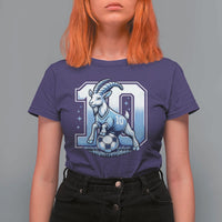 Number Ten The Goat Of Football Fans T Shirt For Women Soccer Lover Gift