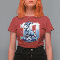 Number Ten The Goat Of Football Fans T Shirt For Women Soccer Lover Gift