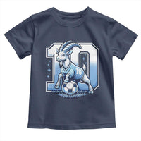 Number Ten The Goat Of Football Fans Toddler T Shirt Soccer Lover Gift