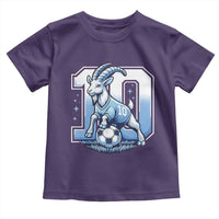 Number Ten The Goat Of Football Fans Toddler T Shirt Soccer Lover Gift