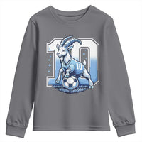 Number Ten The Goat Of Football Fans Youth Sweatshirt Soccer Lover Gift