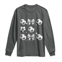 Game Day Coquette Aesthetic Long Sleeve Shirt Soccer Mom Gifts