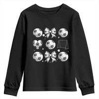 Game Day Coquette Aesthetic Youth Sweatshirt Soccer Mom Gifts