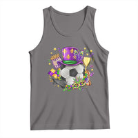 Mardi Gras Soccer Ball Tank Top Funny Soccer Player Gift