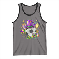 Mardi Gras Soccer Ball Tank Top Funny Soccer Player Gift