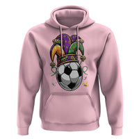 Mardi Gras Soccer Ball Hoodie Funny Louisiana Carnival Sports Gift