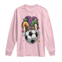Mardi Gras Soccer Ball Long Sleeve Shirt Funny Louisiana Carnival Sports Gift