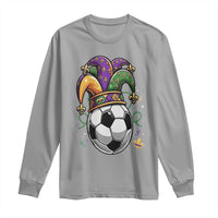 Mardi Gras Soccer Ball Long Sleeve Shirt Funny Louisiana Carnival Sports Gift
