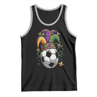 Mardi Gras Soccer Ball Tank Top Funny Louisiana Carnival Sports Gift