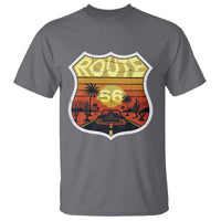 Retro Route Highway 66 T Shirt Vintage Americana Road Trip