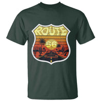Retro Route Highway 66 T Shirt Vintage Americana Road Trip