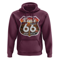 Route Highway 66 Centennial Hoodie Vintage Distressed Americas Highway