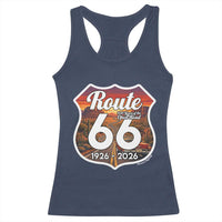 Route Highway 66 Centennial Racerback Tank Top Vintage Distressed Americas Highway