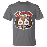 Route Highway 66 Centennial T Shirt Vintage Distressed Americas Highway