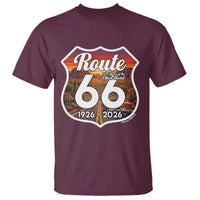 Route Highway 66 Centennial T Shirt Vintage Distressed Americas Highway