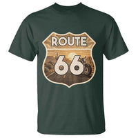 Vintage Motorcycle Road Trip Route Highway 66 T Shirt Open Road Adventure