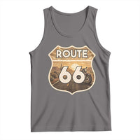 Vintage Motorcycle Road Trip Route Highway 66 Tank Top Open Road Adventure
