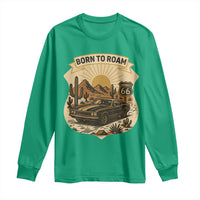 Vintage Muscle Car Route Highway 66 Long Sleeve Shirt Born To Roam Road Trip