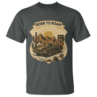 Vintage Muscle Car Route Highway 66 T Shirt Born To Roam Road Trip