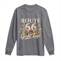 Retro Floral Route Highway 66 Girls Trip Road Trip Long Sleeve Shirt